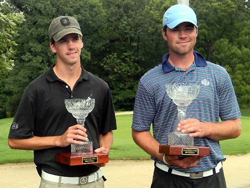 Andrew Bailey and Pete Skirpstas with their 2011 Cleveland Am Trophies