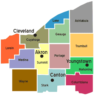 Northeast Ohio Counties