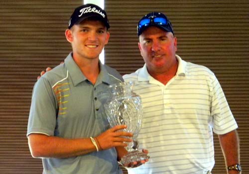 Nathan Tarter and Kevin Larizza with the 2012 Chippewa Championship Trophy