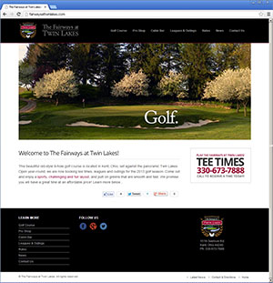 The new website from The Fairways at Twin Lakes