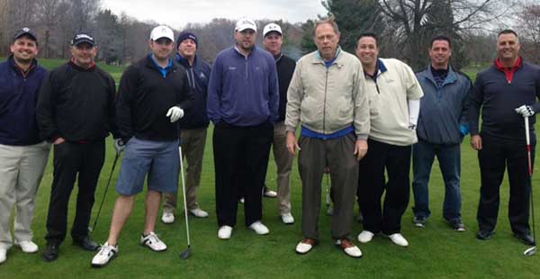 John Niedzialek, center, at the first event of the 2015 Greater Cleveland Skins Game season.