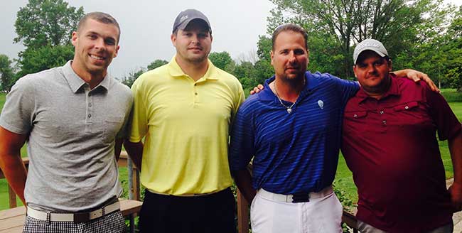 Tim Morrow, Ryan Stefanski, repeat champ Brian Smith, and Dave Sotka at Seneca