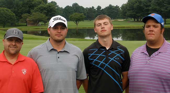 Chuck Deremer, Ryan Stefanski, Frey and Ian Marek combined to shoot 20-under par in the 2015 Zoar 2x4 Scramble.