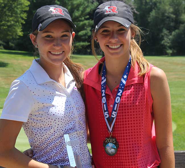 Chloe Wise, on the left, was the champion with Coreena Wise, both of Kent, the runner-up.