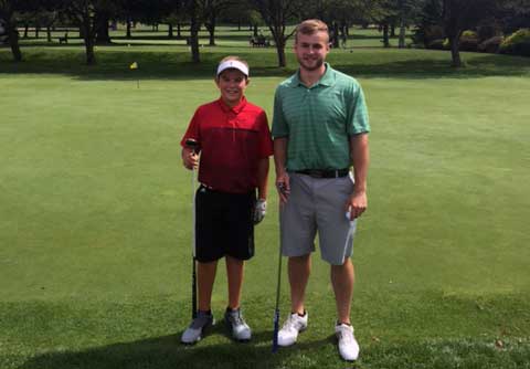 Fox Den hole-in-one makers Jack Votjko and Taylor Rising.