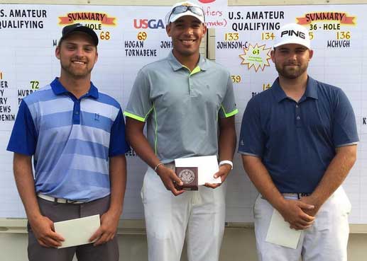 2016 U.S. Amateur Cleveland Qualifiers Chase Johnson of Barberton, Blaze Hogan of Big Rapids, MI and Tyler McHugh of Aurora