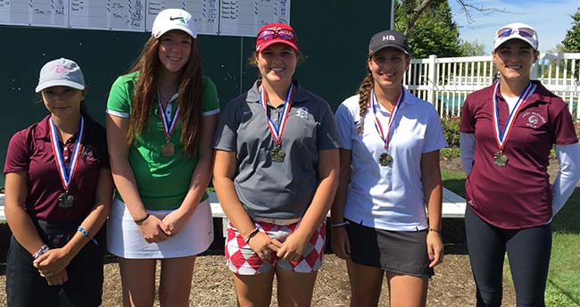 Top 5 Finishers 2016 Medina Girls Invitational