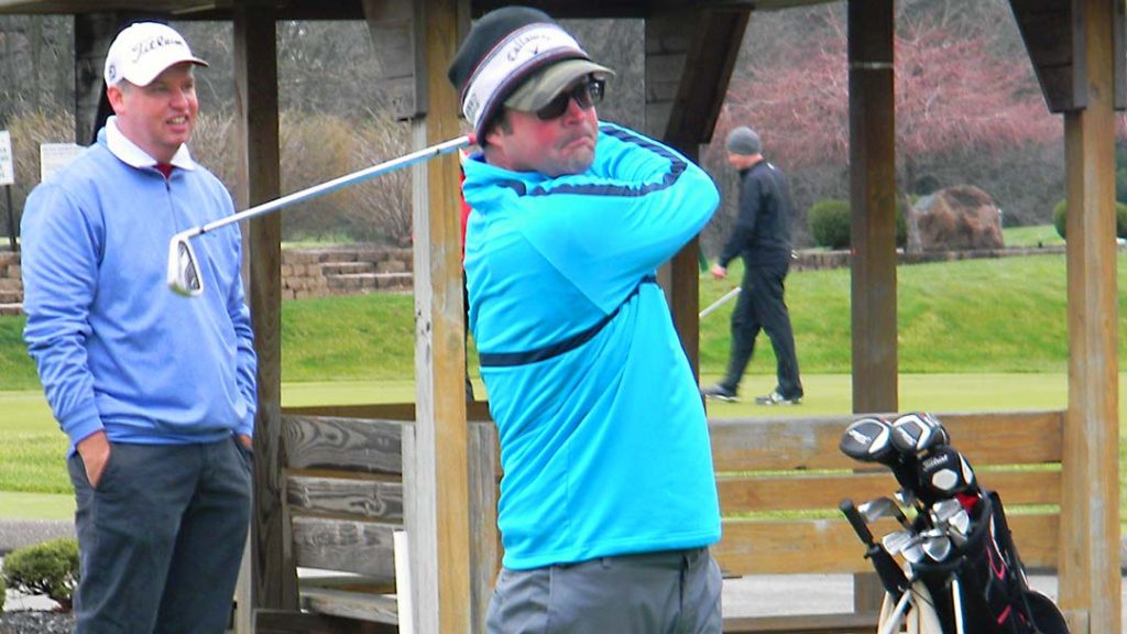 Chris Okeson at the 2017 NEOHgolf.com Stroke Play #6 at Turkeyfoot Lake Golf Links.