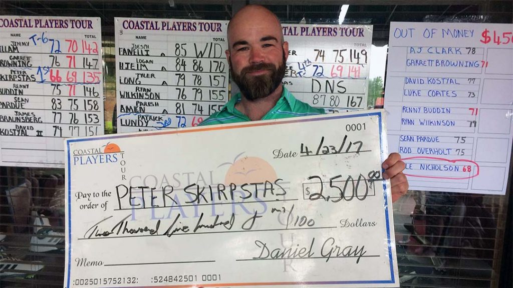 Pete Skirpstas Wins Coastal Players Tour event at CC of SC