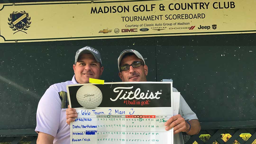 Dave Sotka and Niko Anagnost 2017 Madison 6/6/6 winners