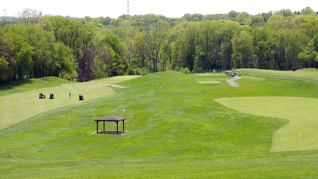 The par-4 fourth and fifth holes at the Firestone 9.