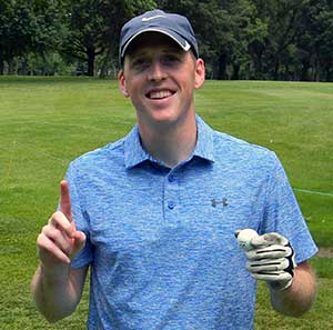 Shaun Kloetzer makes a hole in one at the 2017 Ungvary Memorial at Good Park