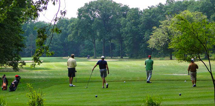 Players tee off at Mill Creek GC near Youngstown, Ohio