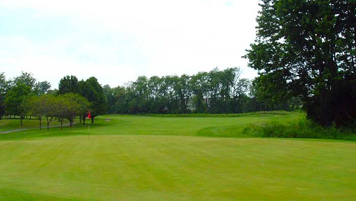 From behind the first green at Rosemont CC