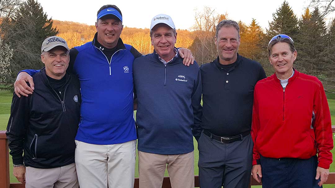 Mitch Camp, Ty Kovach, Fred Miller, Allen Freeman, Larry Lahnan 2018 Yankee Run 5-M Scramble