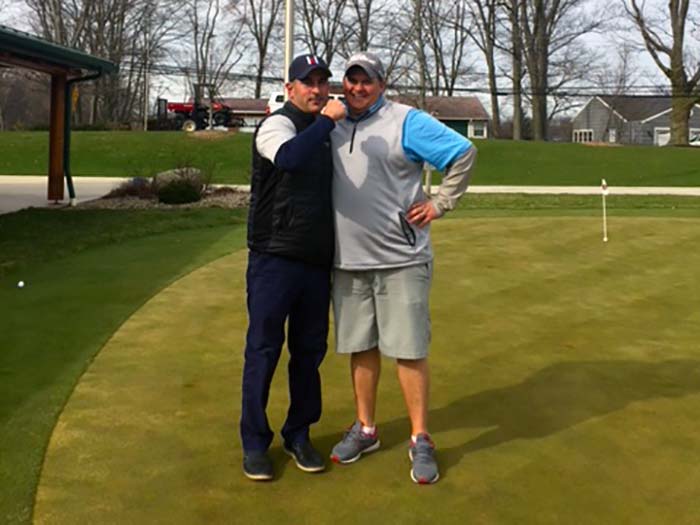 Nick Anagnost and Dave Sotka 2018 Fairway at Twin Lakes Spring 2-M Scramble