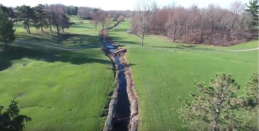 The water conservation project completed in 2016 at Highland Park GC in Cleveland.