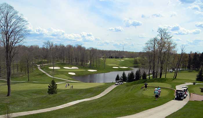 a panoramic view of Boulder Creek Golf Club Streetsboro