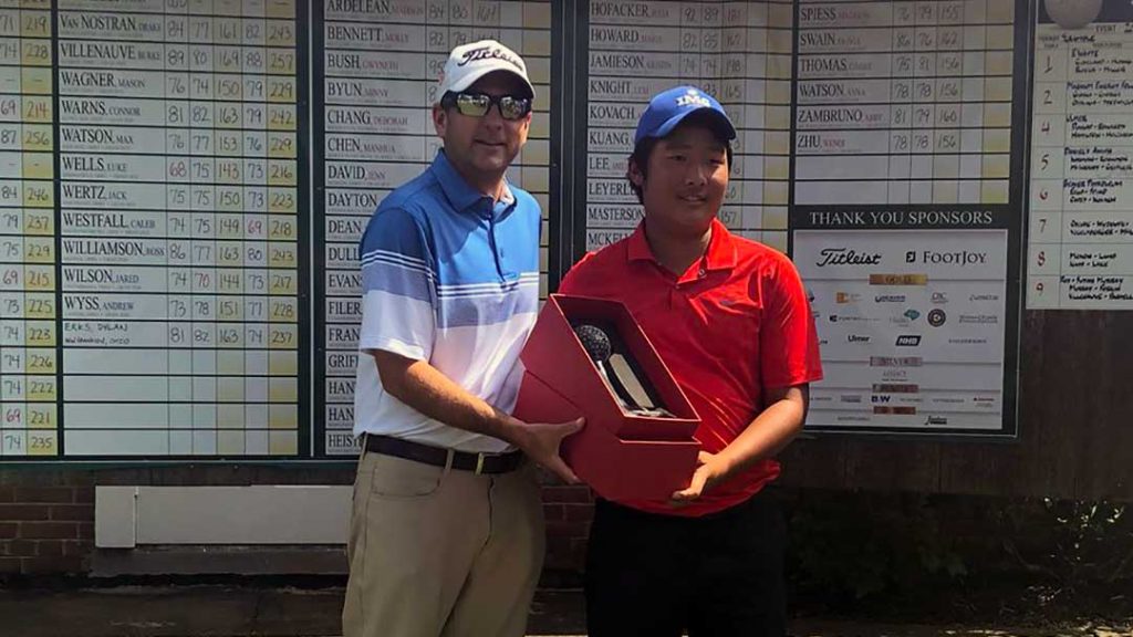 2018 Hudson Junior Invitational Boys Champion Kyo Morishita