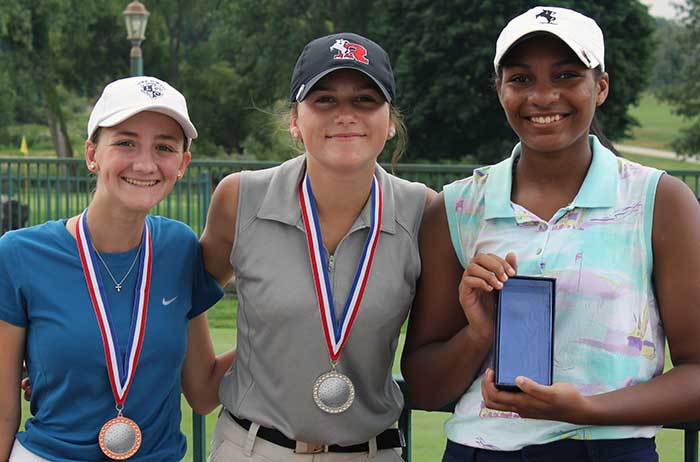 Sydnie Lavery of Streetsboro, Maren Seaholts of Kent, Braydn Harris of Kent