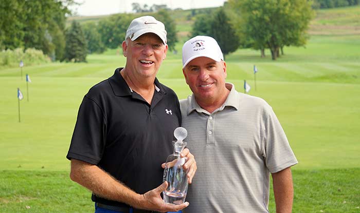 Brian Huntley and Kevin Larizza_2018 Senior Chippewa Championship Trophy