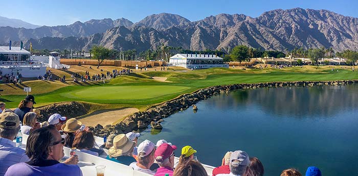 18th green PGA West TPC Stadium Course during PGA TOUR event