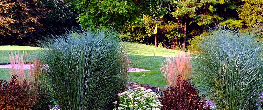 Landscaped beauty at The Sanctuary Golf  Club North Canton OH