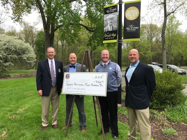 The Donald Ross Society makes a donation to Mill Creek GC