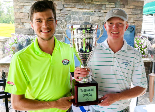 Victor Prokop and Dylan Fitchet won the 2019 NCJT JB Four-Ball Classic at Quail Hollow