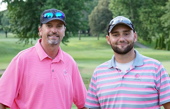 Brian Vincelette and AJ Borisa 2019 Summit County Am skin winners