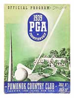 1939 PGA Championship program