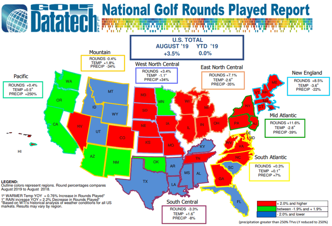 Aug 2019 Golf Datatech Rounds Played map