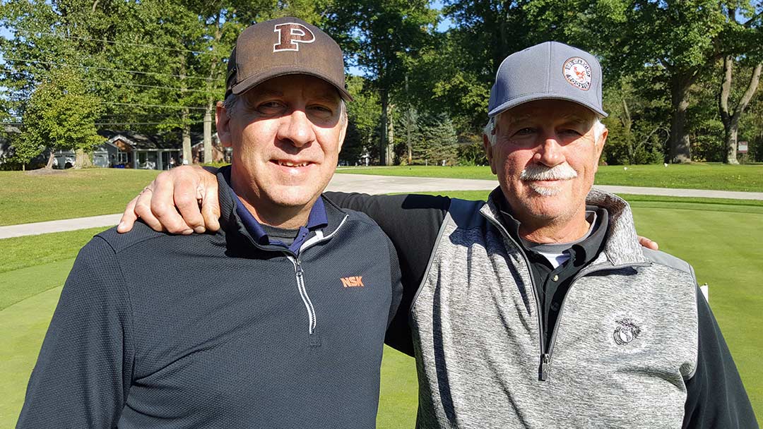 John Svadba and Ron Skirpstas 2019 Twin Lakes Fall 2-M Scramble