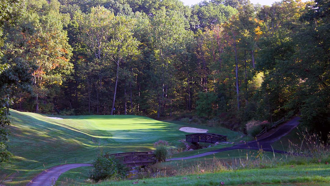 The 4th hole at Pine Hills Golf Club, Hinckley