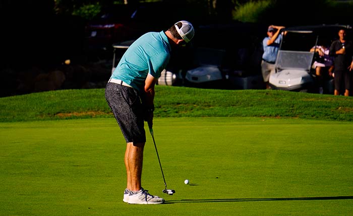 Chris Okeson final putt in regulation 2020 Chippewa Championship