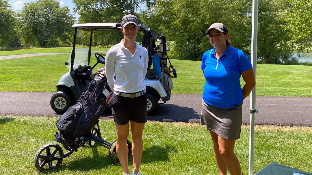 Olivia Hochschwender and Emily Baumgartner