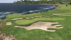 Pebble Beach 17th simulated