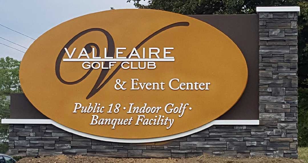 Entrance Sign Valleaire Golf Club Hinckley