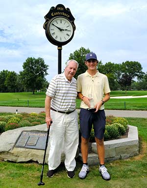 Mike Kiely with Nolan Haynes