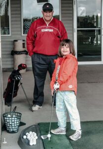 Olivia and Leo Zampedro at Troy Hill Golf Center