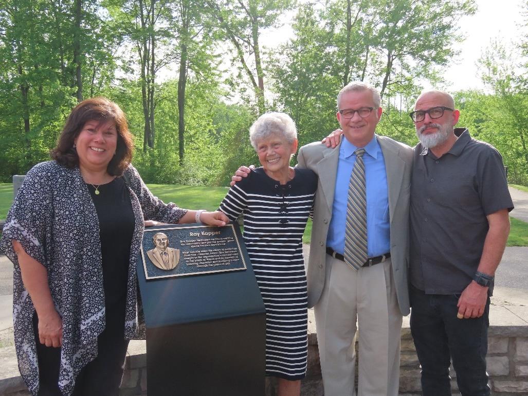 Ray Kapper Family at plaque