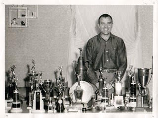 Max McConnell with trophies