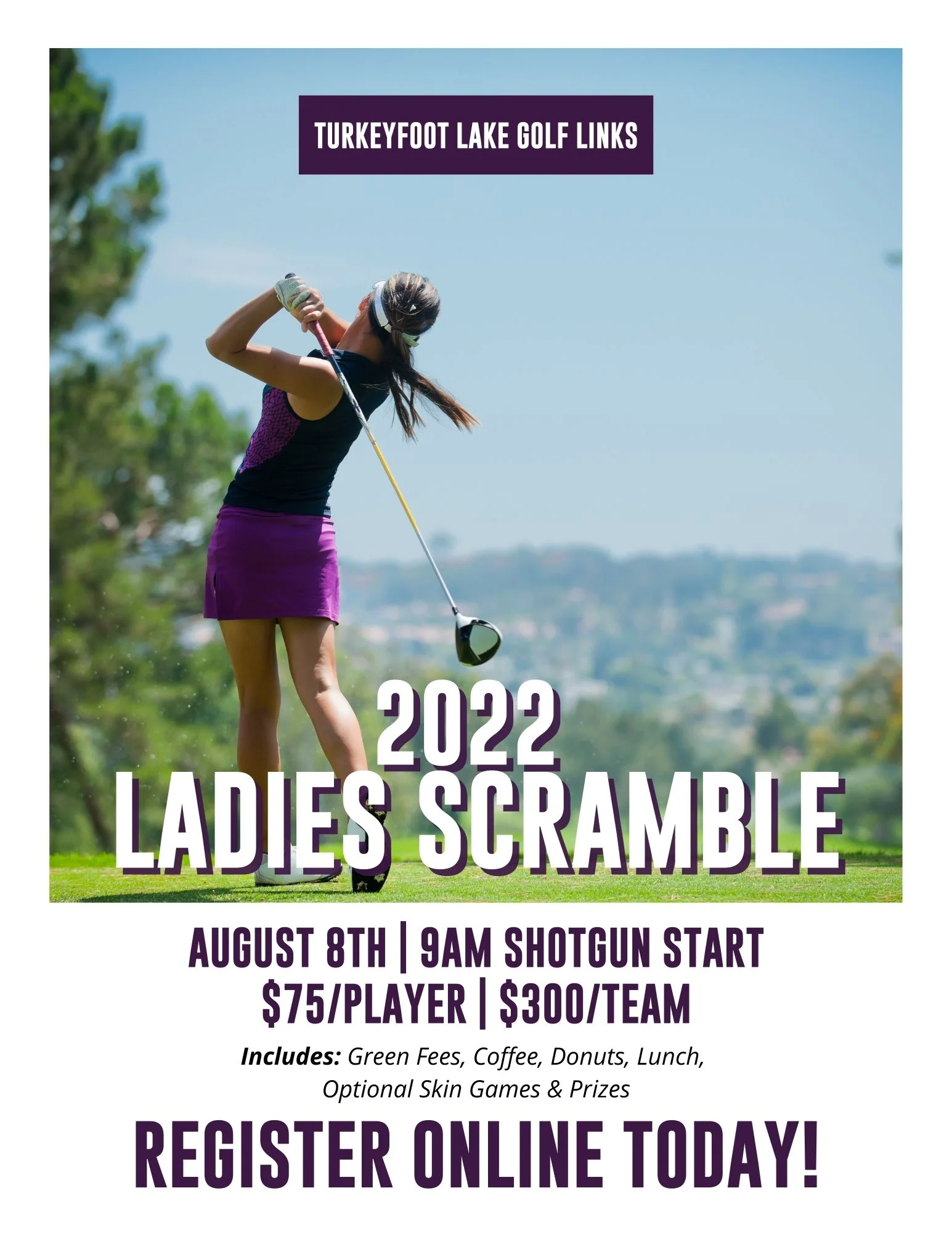 Turkeyfoot Ladies 4-Player Scramble