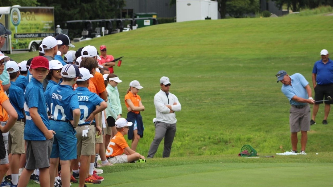 Fred Funk clinic, 2022 Firestone Junior Cup