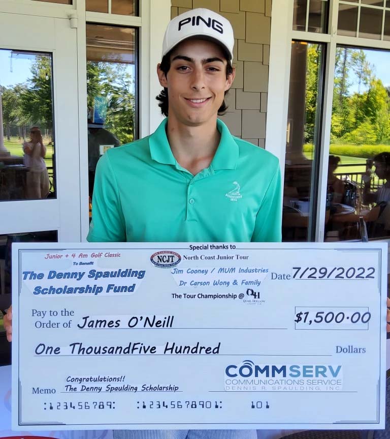 James O'Neill, 2022 NCJT Scholarship Recipient