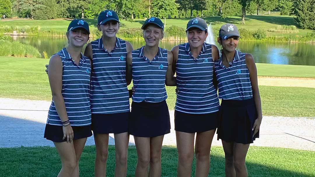 2022 Highland Girls Golf Team, winners at Pine Hills