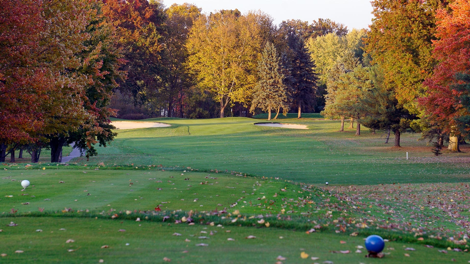 The 15th hole at Windmill Lakes Golf Club.