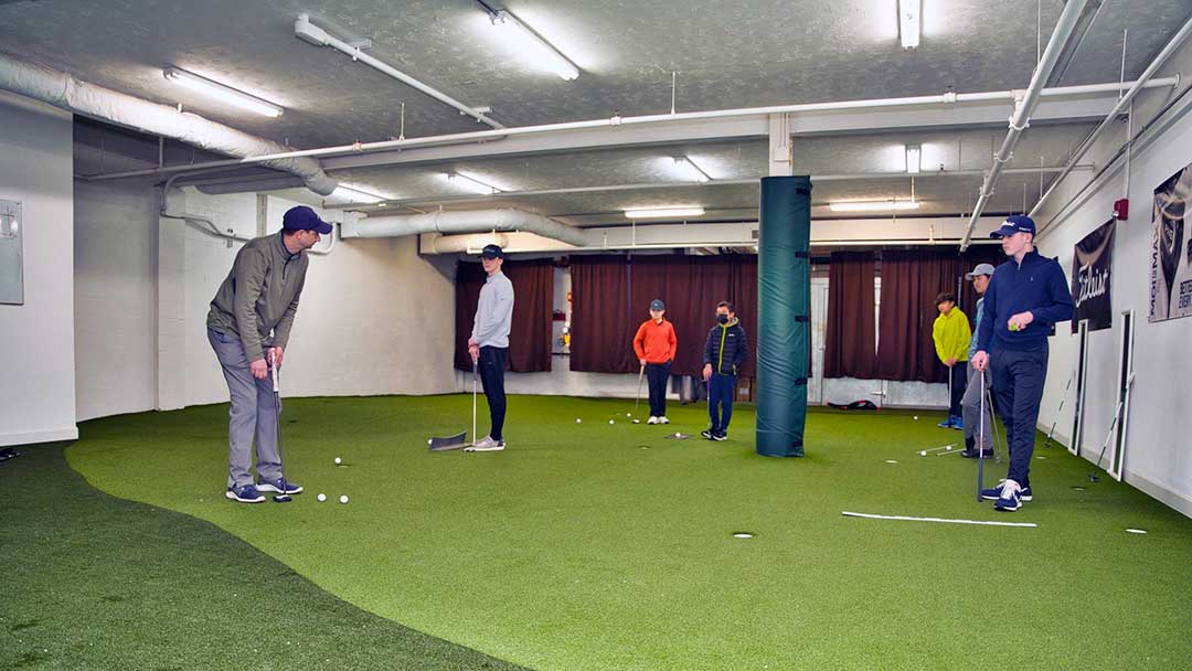 The putting green studio at Windmill Golf Center