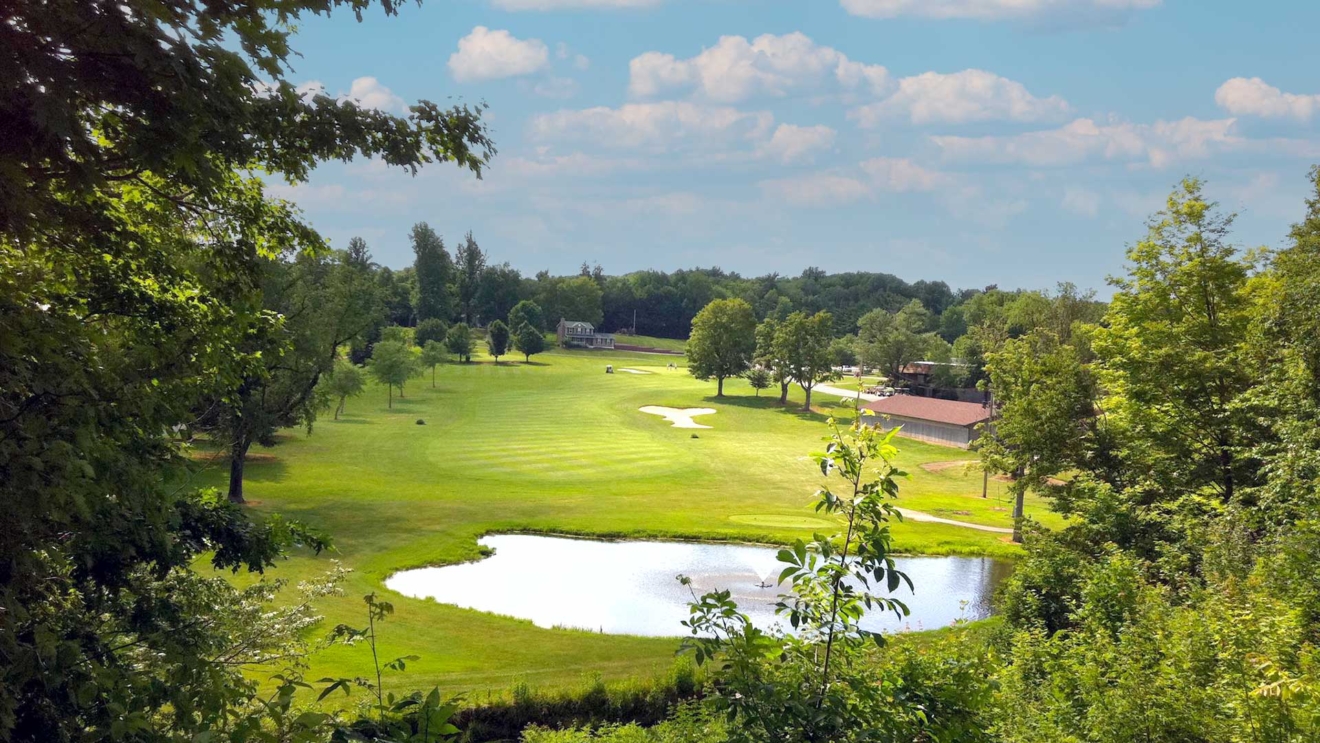 The 18th hole at Sugar Bush Golf Club in Garrettsville