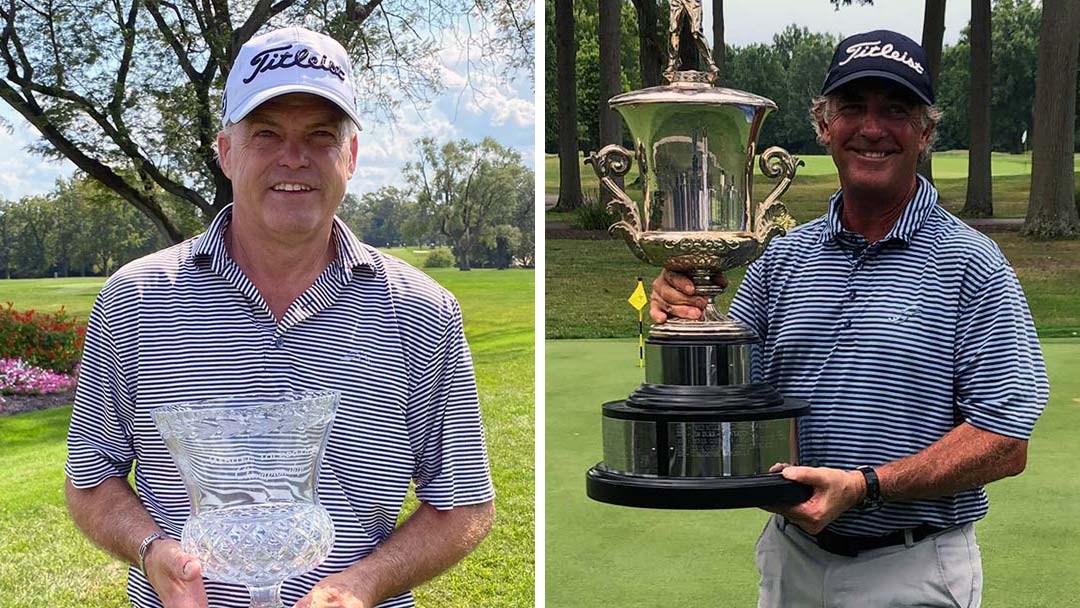 Mitch Camp and Ken Kinkopf, 2023 Ohio Golf Hall of Fame inductees.